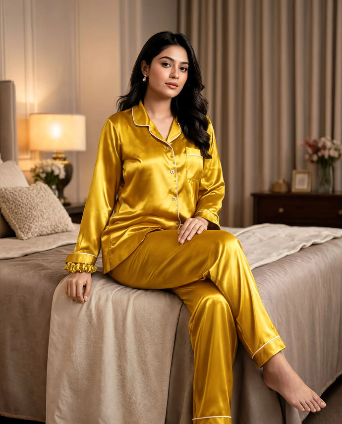 Arban Store Premium Satin Silk PJ Set – 8 Colors