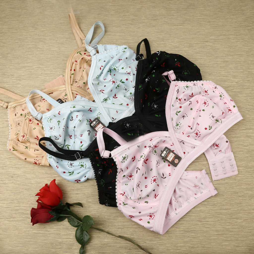 Arban Store 4-piece bra pack - size chart reference 32B to 42B