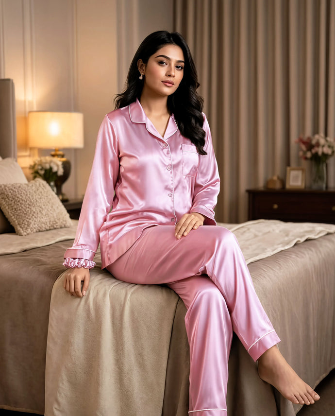 Arban Store Premium Satin Silk PJ Set – 8 Colors