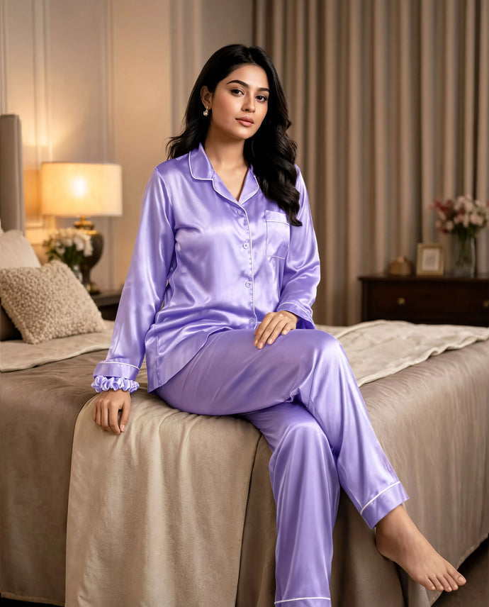 Arban Store Premium Satin Silk PJ Set – 8 Colors