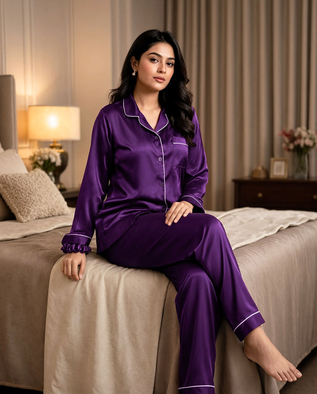 Arban Store Premium Satin Silk PJ Set – 8 Colors
