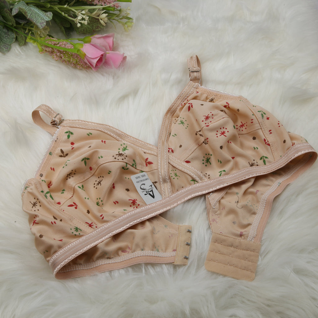 Jersey cotton bra pack - back view showing adjustable straps